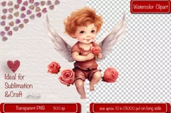 Baby Angel PNG Angels Clipart Valentine clipart PNG Retro Product Image 1