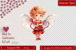 Baby Angel PNG Angels Clipart Valentine clipart PNG Retro Product Image 1