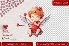 Baby Angel PNG Angels Clipart Valentine clipart PNG Retro Product Image 1