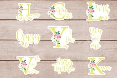Printable Stickers Bundle for Valentine in Yellow Product Image 2
