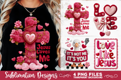 Valentine Latch Hook Yarn Sublimation Designs Product Image 1