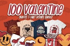 Valentine Quotes T-shirt Designs Bundle, Romantic Quote Product Image 1