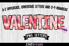 Valentine PNG Letters Valentine Doodle Alphabet Letter Product Image 1