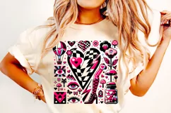 Retro Valentine's Day PNG, Groovy Valentines Day PNG, XoXo Product Image 1