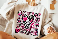 Retro Valentine's Day PNG, Groovy Valentines Day PNG, XoXo Product Image 2