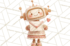 Valentine Robot Png Clipart, Cute Valentine Characters Product Image 2