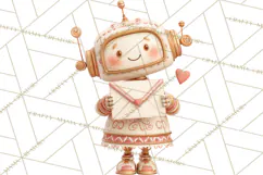 Valentine Robot Png Clipart, Cute Valentine Characters Product Image 2