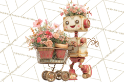 Valentine Robot Png Clipart, Cute Valentine Characters Product Image 3
