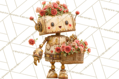 Valentine Robot Png Clipart, Cute Valentine Characters Product Image 2