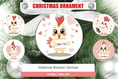 Christmas Ornaments Valentine Rooster Cartoon Product Image 1