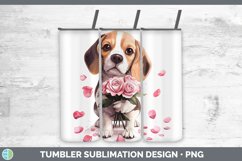 GorgeousValentine Rose Dogs Tumbler design.