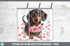 GorgeousValentine Rose Dogs Tumbler design.