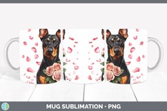 GorgeousValentine Rose Dogs Mug Wrap design.