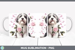 GorgeousValentine Rose Dogs Mug Wrap design.