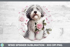 GorgeousValentine Rose Dogs Wind Spinner design.