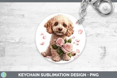 GorgeousValentine Rose Dogs Keychain design.