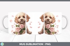 GorgeousValentine Rose Dogs Mug Wrap design.