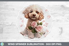 GorgeousValentine Rose Dogs Wind Spinner design.