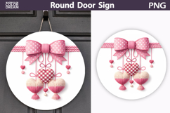 Valentine Round Sign | Valentine Heart Sublimation Product Image 1