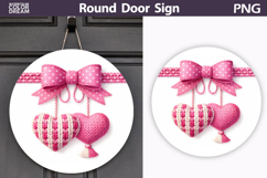 Valentine Round Sign | Valentine Heart Sublimation Product Image 1