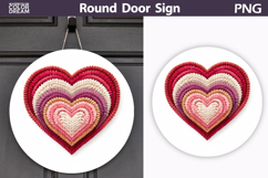 Valentine Round Sign | Valentine Heart Sublimation Product Image 1