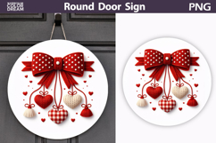 Valentine Round Sign | Valentine Heart Sublimation Product Image 1