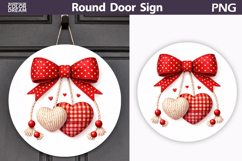 Valentine Round Sign | Valentine Heart Sublimation Product Image 1