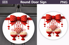 Valentine Round Sign | Valentine Heart Sublimation Product Image 1