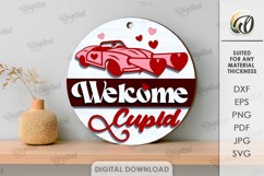 Valentine&#039;s Day Round Signs Bundle Laser Cut. Wall Decor SVG Product Image 12