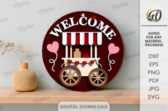 Valentine&#039;s Day Round Signs Bundle Laser Cut. Wall Decor SVG Product Image 9