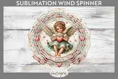 Valentine&#039;s Angel v2 Wind Spinner Sublimation Product Image 1