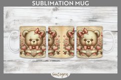 Valentine&#039;s Bear v2 Mug Wrap Sublimation Product Image 1
