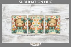 Valentine&#039;s Bear v5 Mug Wrap Sublimation Product Image 1