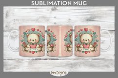 Valentine&#039;s Bear v7 Mug Wrap Sublimation Product Image 1