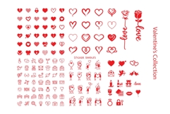 Valentine's Day Icon and Social Media Banner Collection Product Image 2