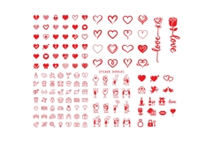Valentine's Day Icon and Social Media Banner Collection Product Image 3
