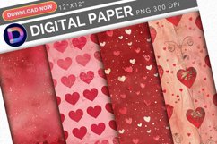 Valentine's Day Digital Paper Product Image 1