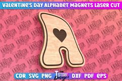 Valentine&#039;s Day Alphabet Magnet Laser Cut SVG Bundle|Love Product Image 2