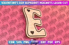 Valentine&#039;s Day Alphabet Magnet Laser Cut SVG Bundle|Love Product Image 6