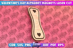 Valentine&#039;s Day Alphabet Magnet Laser Cut SVG Bundle|Love Product Image 10