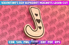 Valentine&#039;s Day Alphabet Magnet Laser Cut SVG Bundle|Love Product Image 11