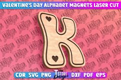 Valentine&#039;s Day Alphabet Magnet Laser Cut SVG Bundle|Love Product Image 12