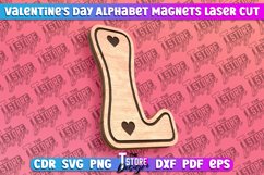 Valentine&#039;s Day Alphabet Magnet Laser Cut SVG Bundle|Love Product Image 13
