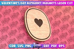 Valentine&#039;s Day Alphabet Magnet Laser Cut SVG Bundle|Love Product Image 16