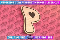 Valentine&#039;s Day Alphabet Magnet Laser Cut SVG Bundle|Love Product Image 17