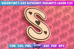 Valentine&#039;s Day Alphabet Magnet Laser Cut SVG Bundle|Love Product Image 20