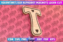 Valentine&#039;s Day Alphabet Magnet Laser Cut SVG Bundle|Love Product Image 21