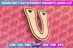 Valentine&#039;s Day Alphabet Magnet Laser Cut SVG Bundle|Love Product Image 23