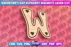Valentine&#039;s Day Alphabet Magnet Laser Cut SVG Bundle|Love Product Image 24