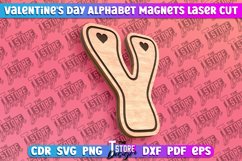 Valentine&#039;s Day Alphabet Magnet Laser Cut SVG Bundle|Love Product Image 26